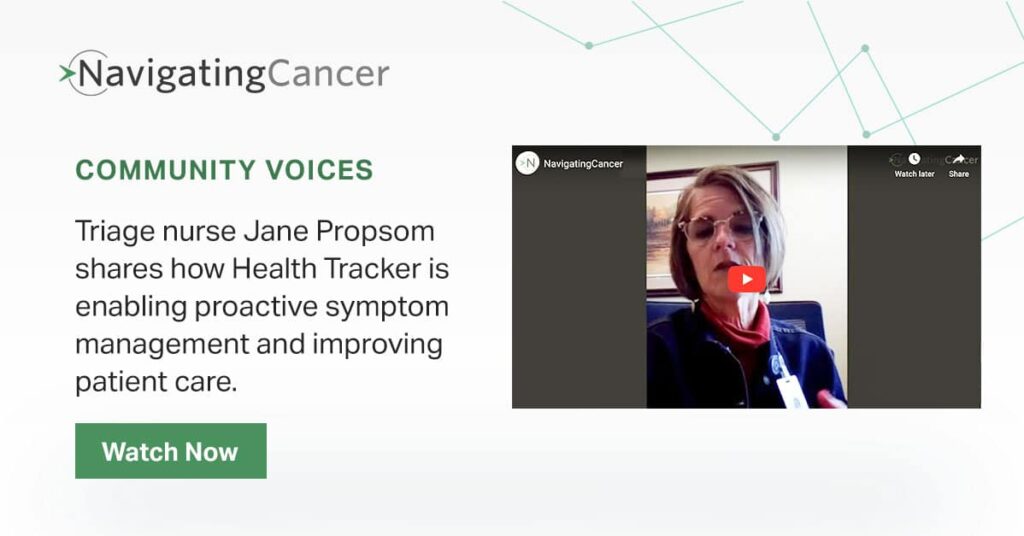 Traige nurse discusses impact of Health Tracker